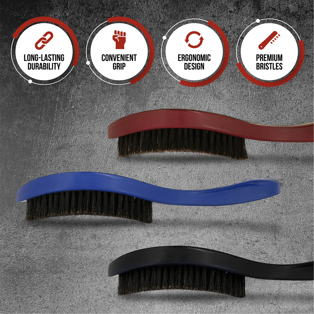 Roman-T 360 Wave Brush Hard Handle triggers dense bristle stimulation for deeper brushing.