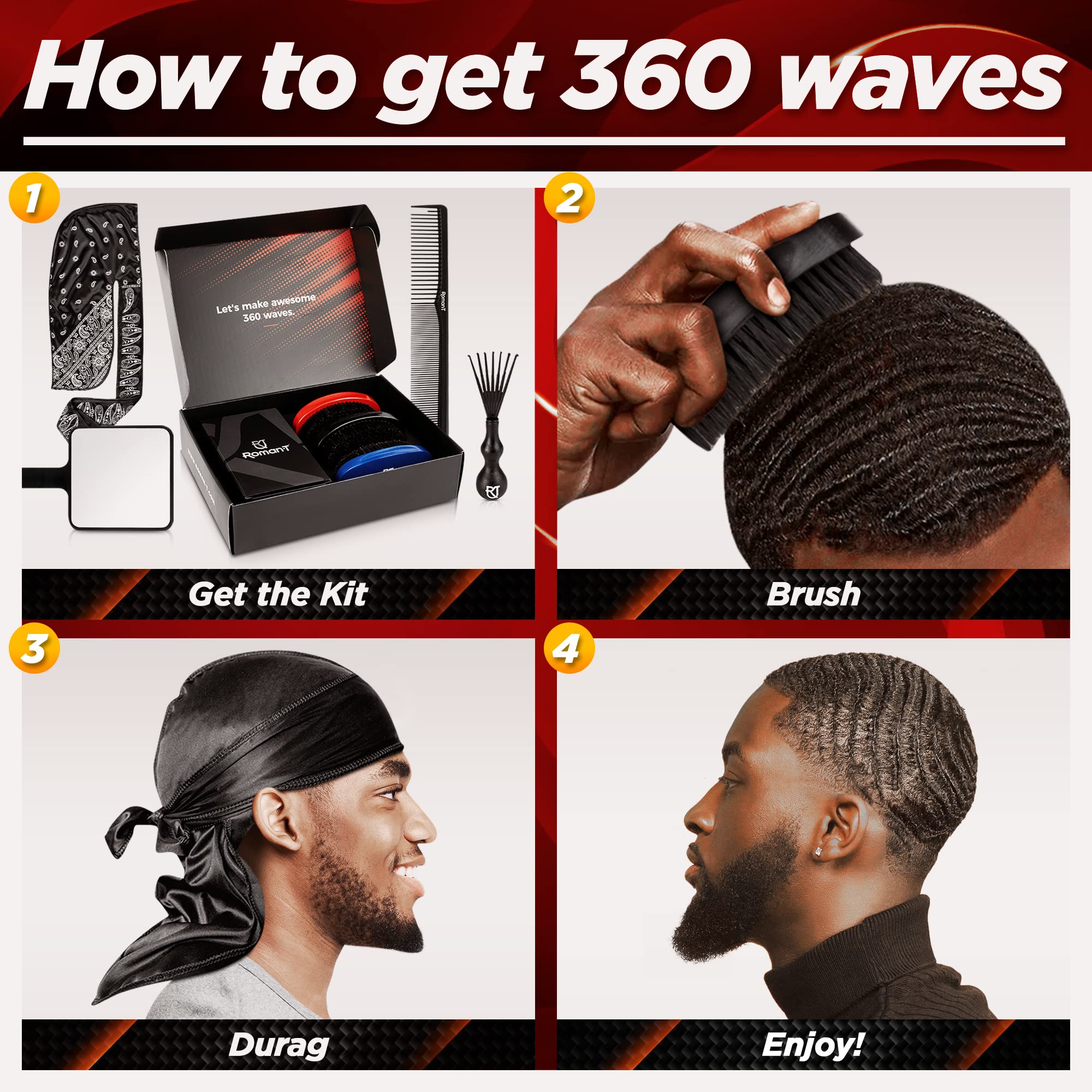 Roman-T carbon anti-static comb helps tidy hair without snagging.