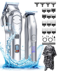Romanda clippers set front view shows cordless convenience for quick home grooming.