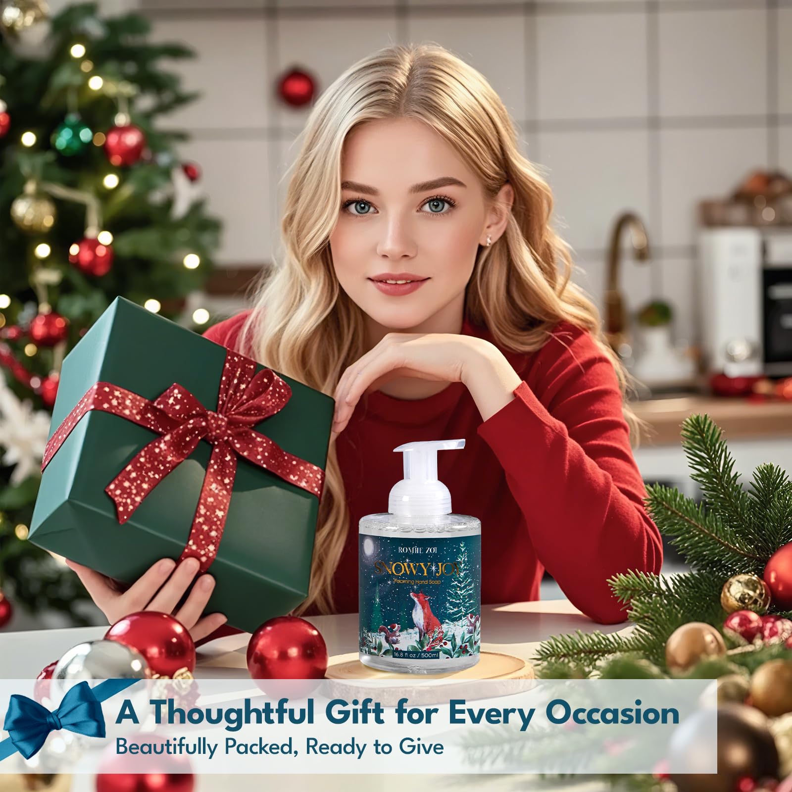 ROMIIE ZOI foaming-hand-soap lather in action removes dirt quickly.