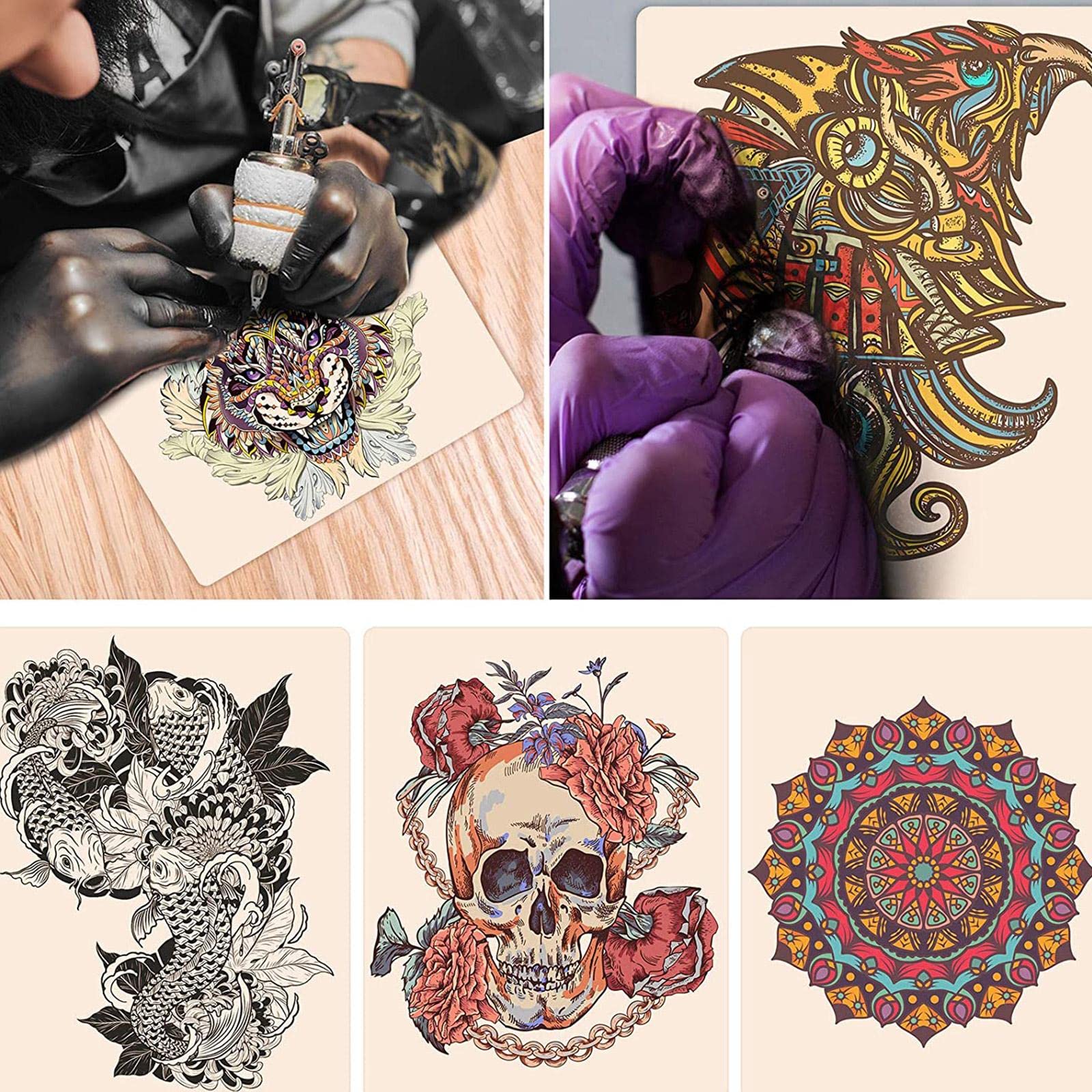 Romlon contour-friendly tattoo skin for arms, legs, chest practice