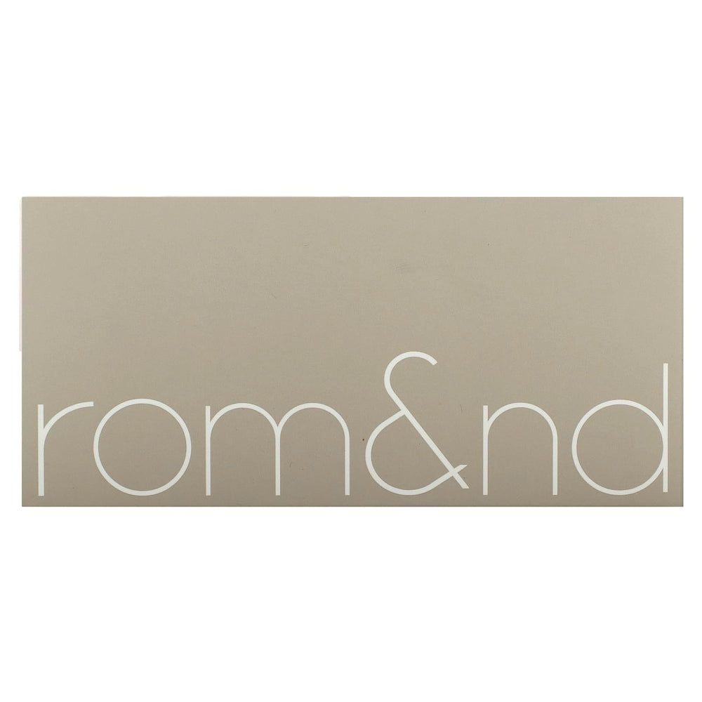 rom&nd Better Than Palette Dusty Fog Garden swatches reveal matte and shimmer textures in warm hues.