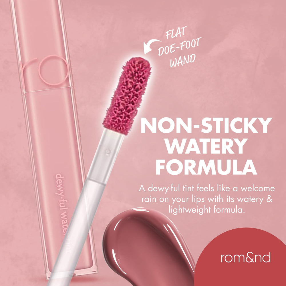rom&nd DEWY·FUL Water Tint 13 Custard Mauve packaging shot