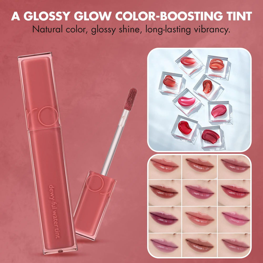 rom&nd DEWYFUL Water Tint coral vibrant shade option for daily wear