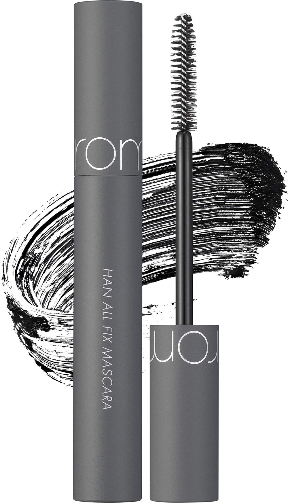 rom&nd HAN ALL FIX MASCARA bottle in sleek packaging for all-day wear