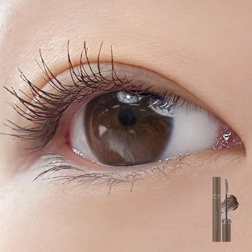 rom&nd HAN ALL FIX Mascara L03 Long Hazel applicator closeup for precise, clump-free coating