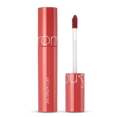 romnd Juicy Lasting Tint Plum Coke packaging with sleek wand for precise application
