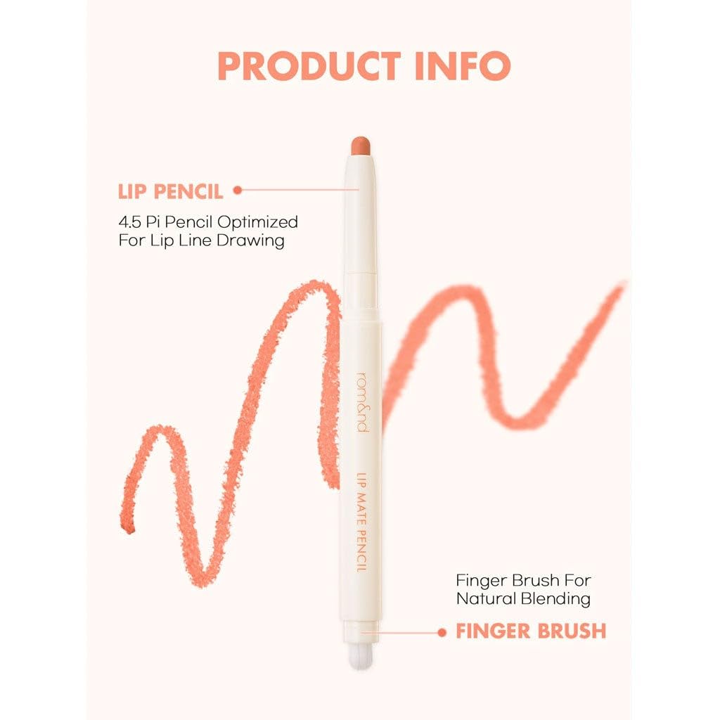 romnd Lip Mate Pencil portable design fits lips closely for comfortable wear.