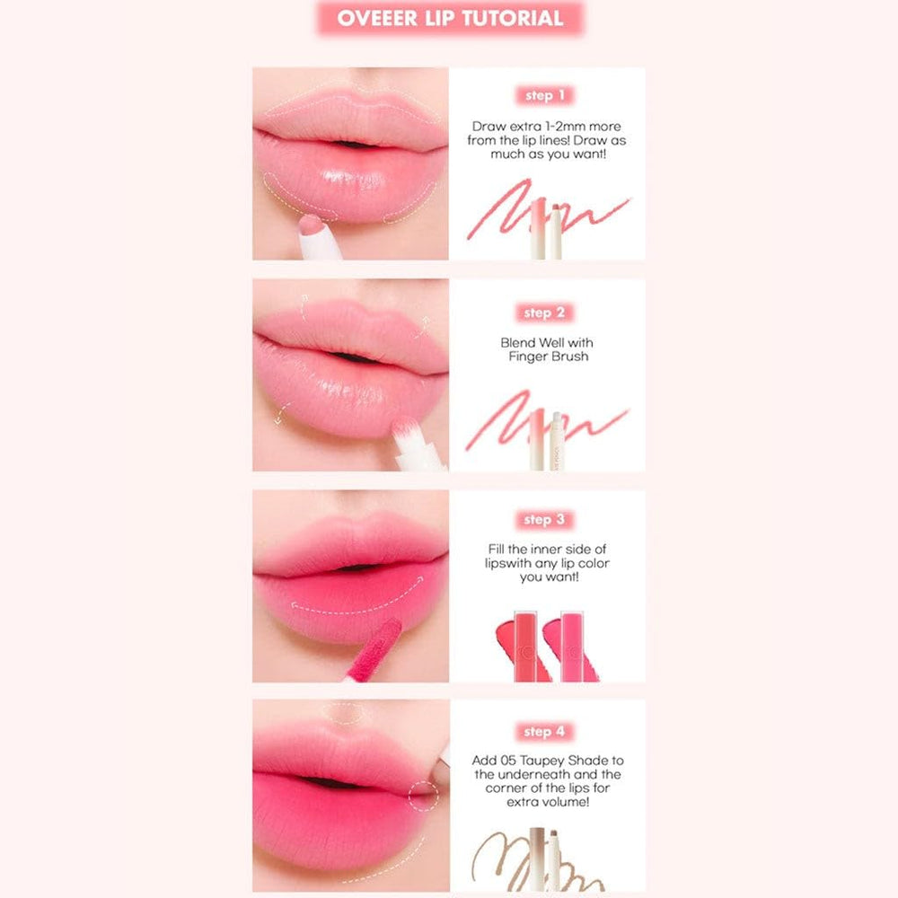 romnd Lip Mate Pencil 0.5g size highlights travel-friendly, compact lip shaping tool.