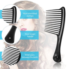 Romooa jumbo rake comb with grip detangles thick curls