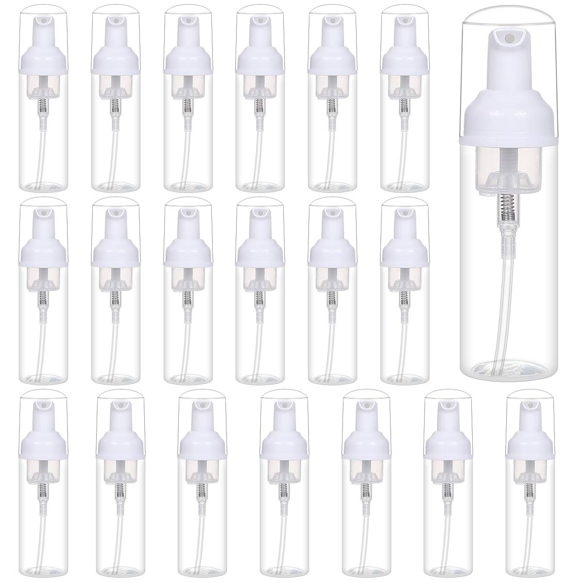 ROMROC foam bottle pump closeup showing secure dispensing for travel-ready routines.