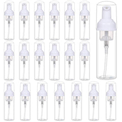 ROMROC foam bottle pump closeup showing secure dispensing for travel-ready routines.