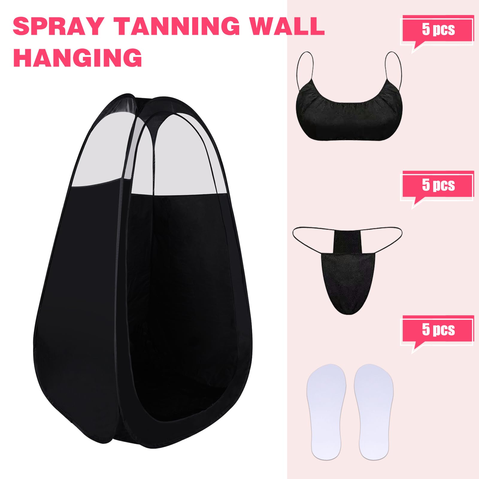 ROMSPRI tan tent top opening lets in natural light for coverage.