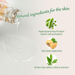 Ronas Stem Cell Solution ampoules bottle with dropper highlights precise dosing for skincare.