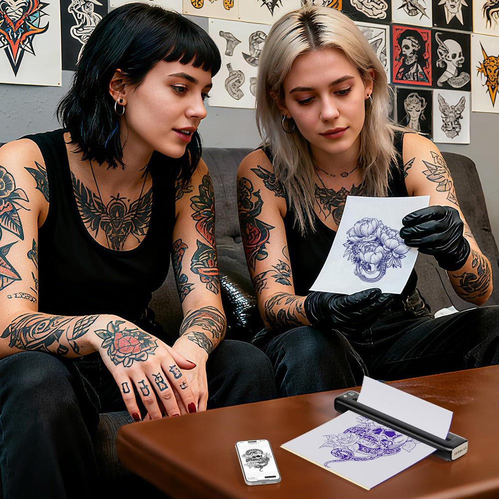 Rongta Tattoo Stencil Printer saves bench space and serves as a reliable backup for on site jobs
