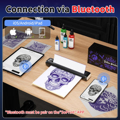 Rongta Tattoo Stencil Printer with standard transfer paper helps you print sharp stencils without extra steps