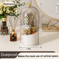 RONGZHIERK diamond-pattern design adds elegance while separating brushes for easy access.