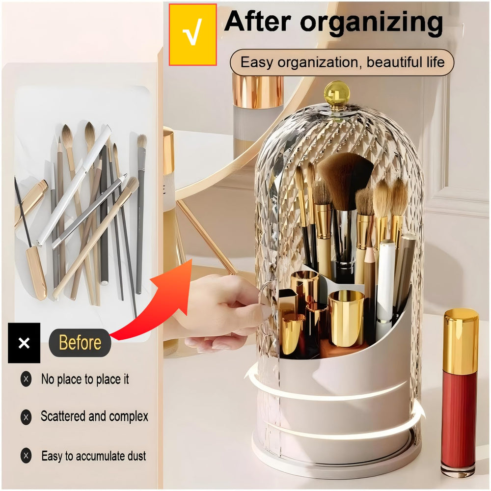 RONGZHIERK vanity storage for bathroom or makeup area helps reduce clutter.