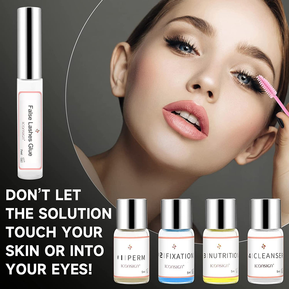 RONKIE Lash Lift Kit glue upgraded version highlights airtight long-lasting hold with gentle formula