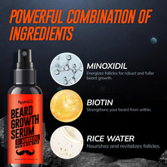 RootStim application spray in motion with gentle massage for absorption and nourishment.