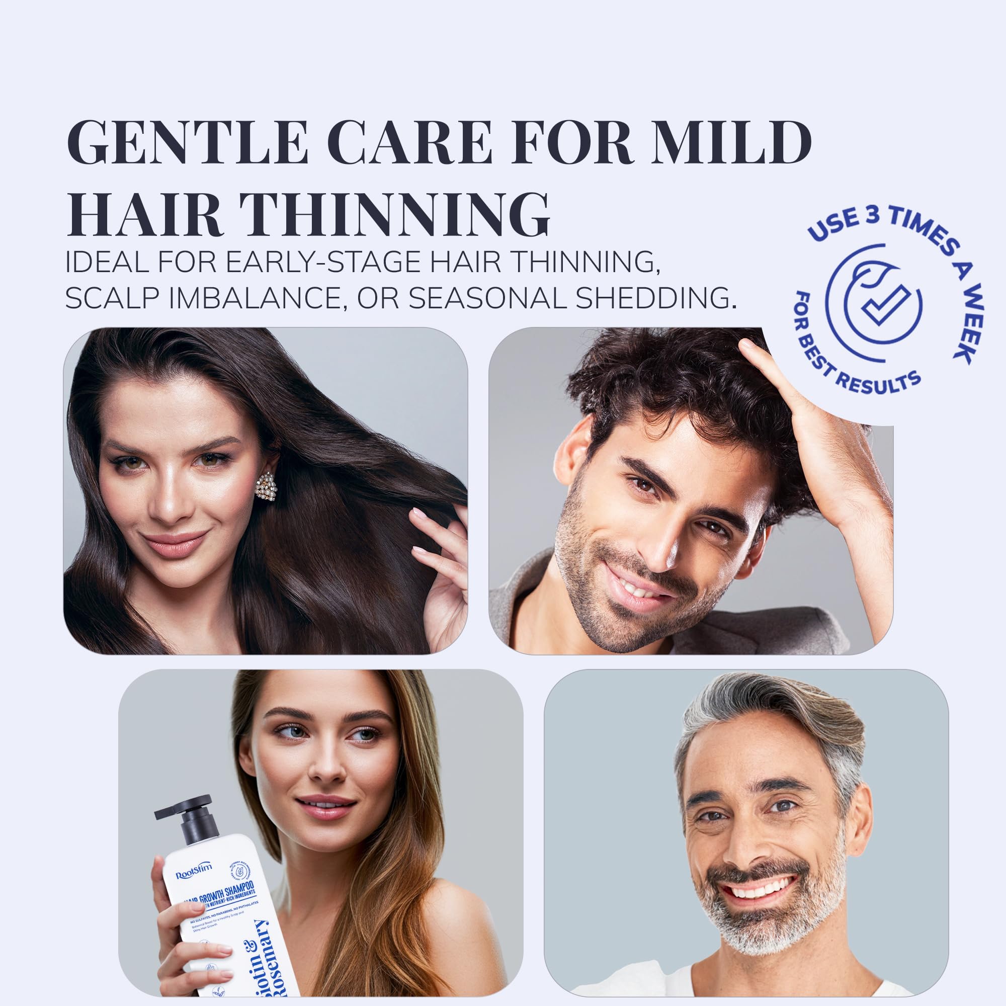 RootStim scalp-balance image suggests healthier scalp for stronger growth potential.