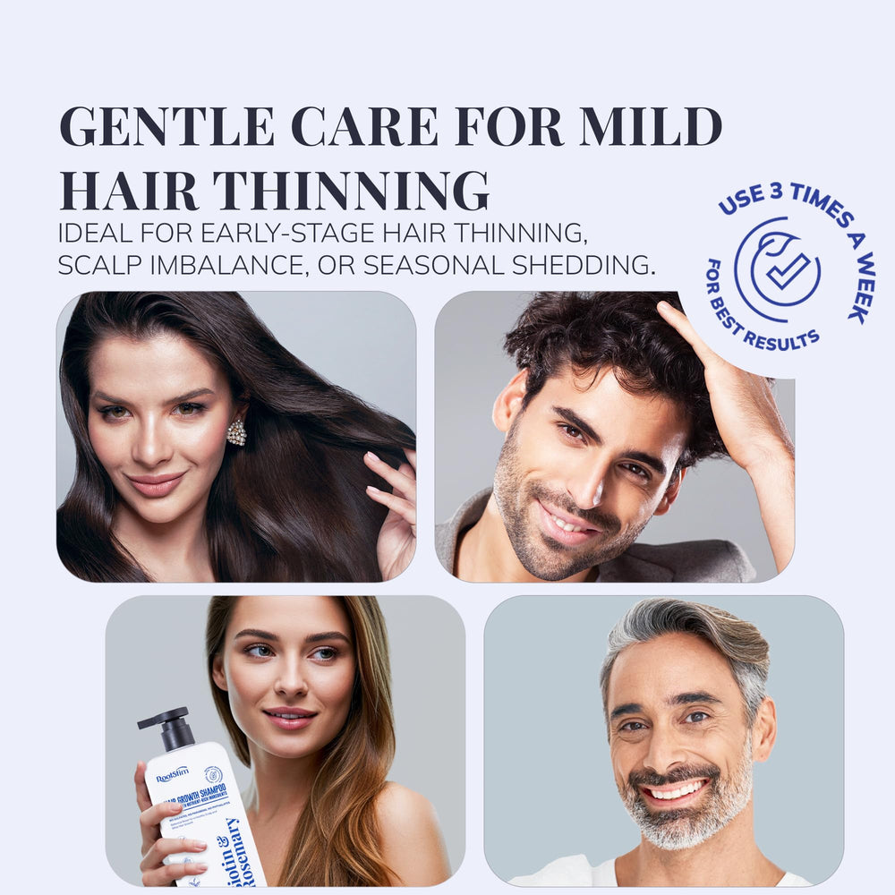 RootStim scalp-balance image suggests healthier scalp for stronger growth potential.