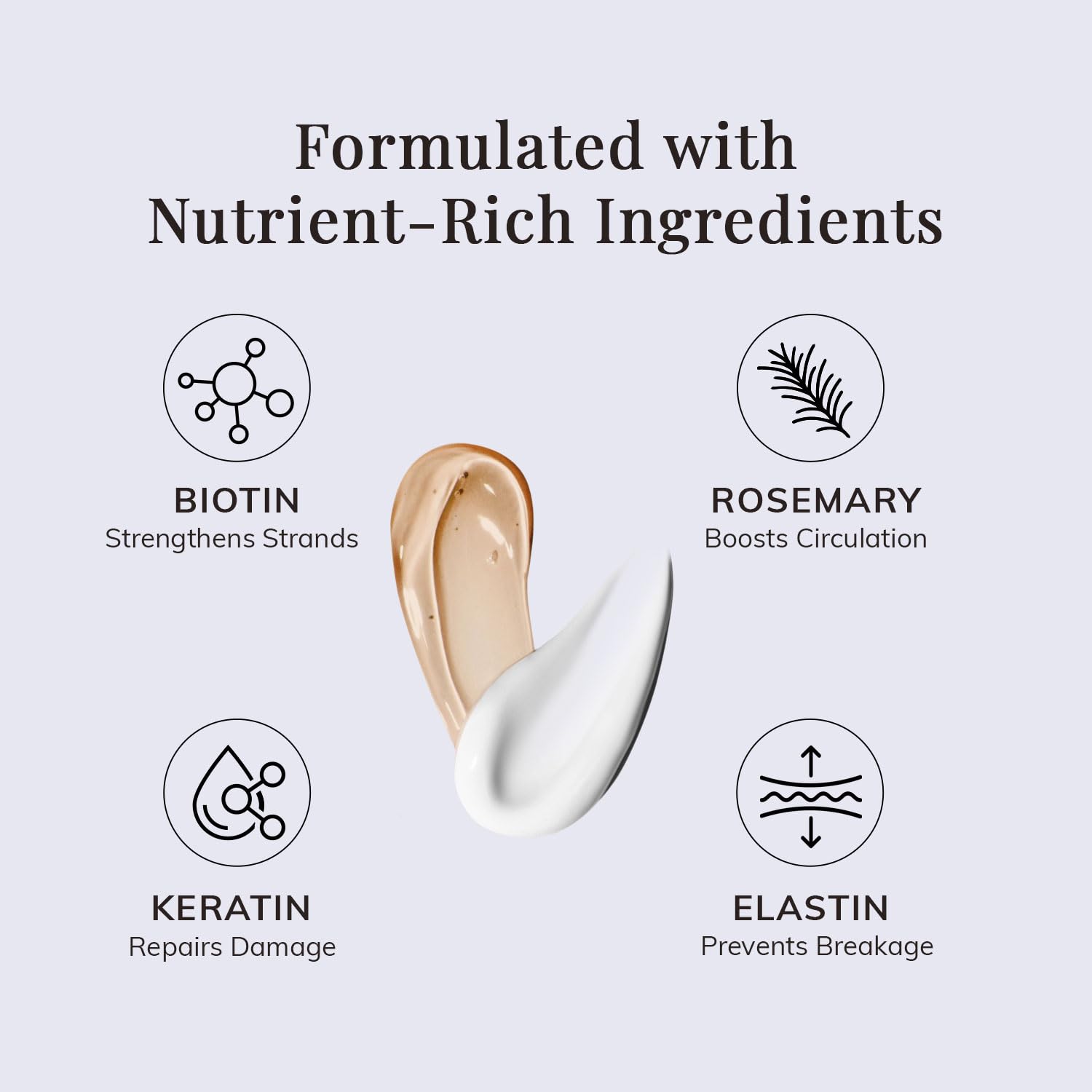 RootStim botanical ingredients image featuring aloe vera, ginger, and tea tree for scalp comfort
