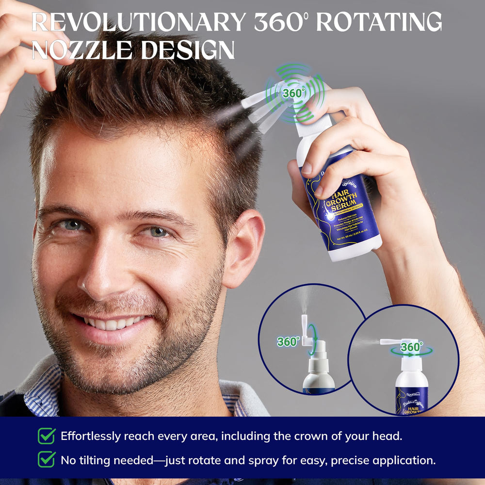 RootStim works on dry or wet hair for convenience
