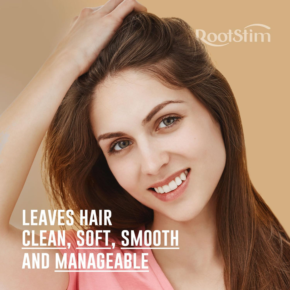 RootStim sulfate-free gentle cleanser cleans without stripping natural oils.