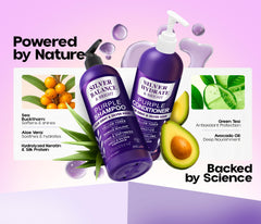 Roottina Purple Shampoo lather shows rich violet pigments for cool-toned brightness.