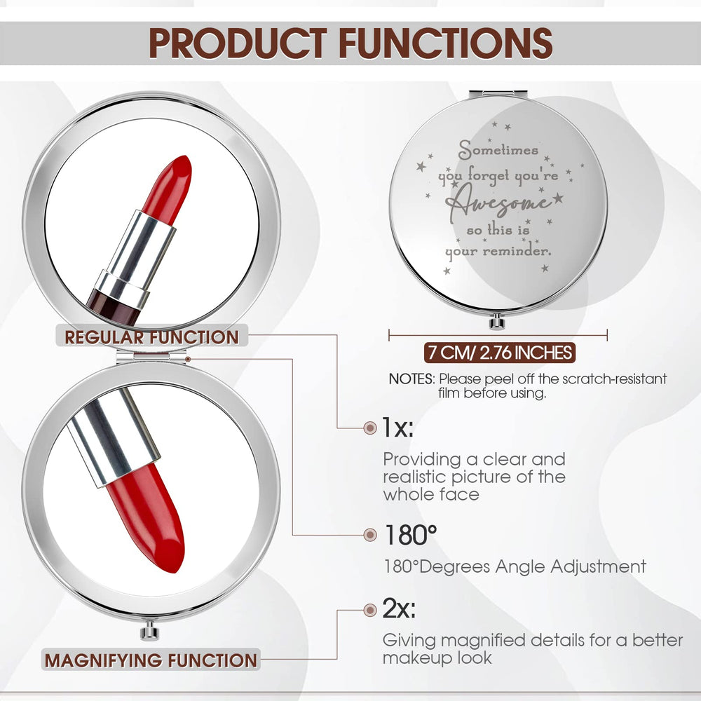 Roowest double sided magnification for precise makeup detail