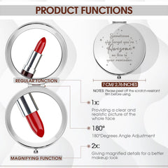 Roowest double sided magnification for precise makeup detail