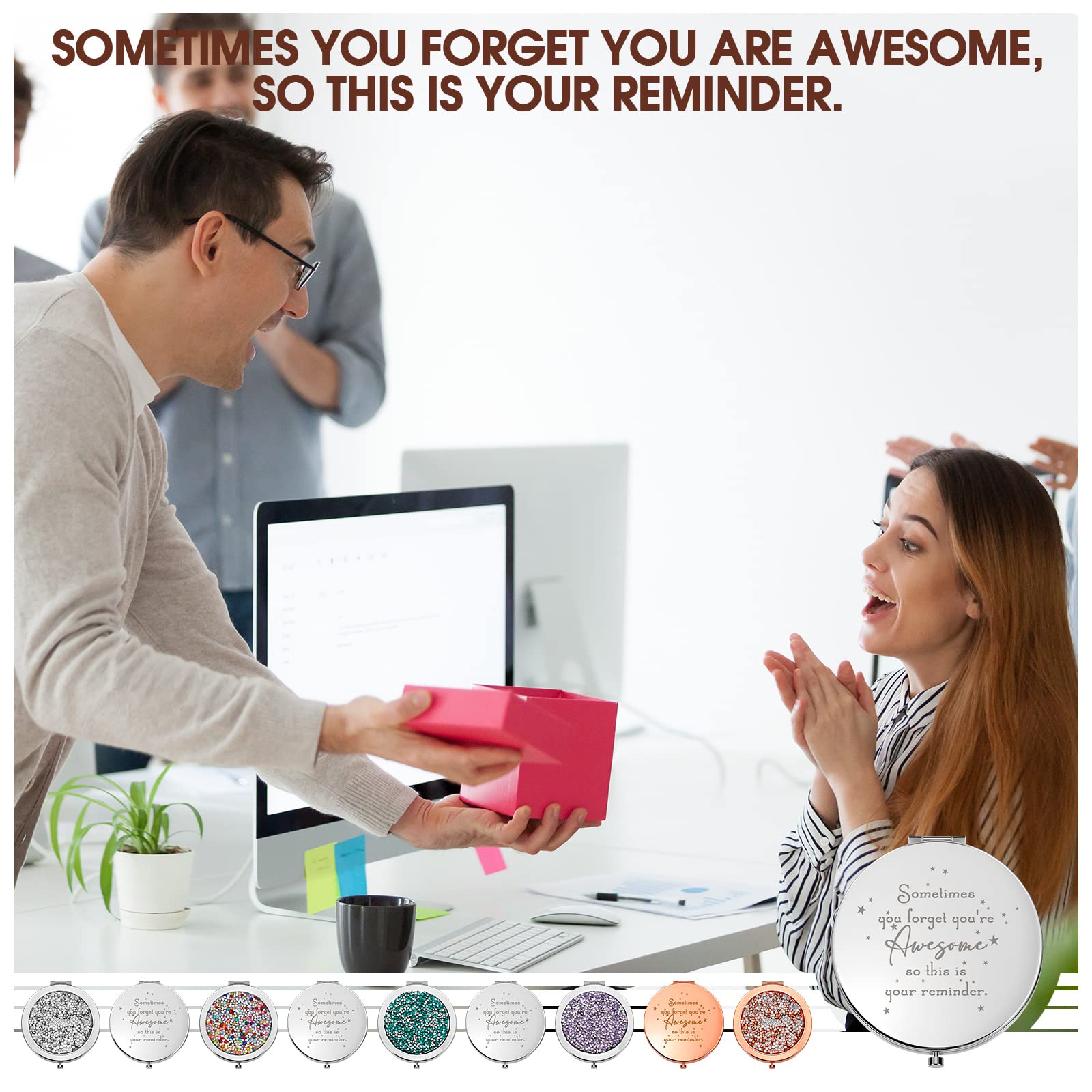 Roowest gift-ready travel mirror set is ideal for gifting.