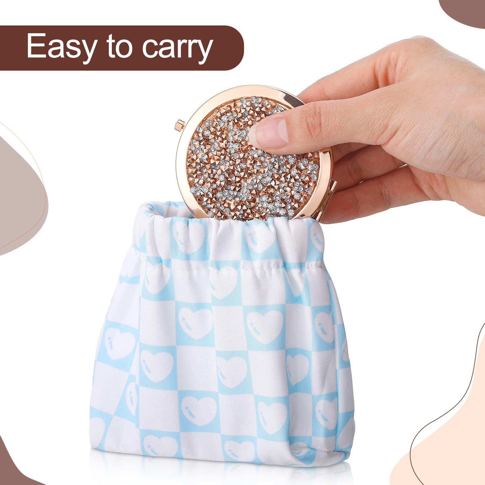 Roowest rose gold 16-piece set keeps mirrors ready to share