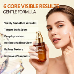 RoowLtne retinol serum on face and neck area targeting wrinkles and tone