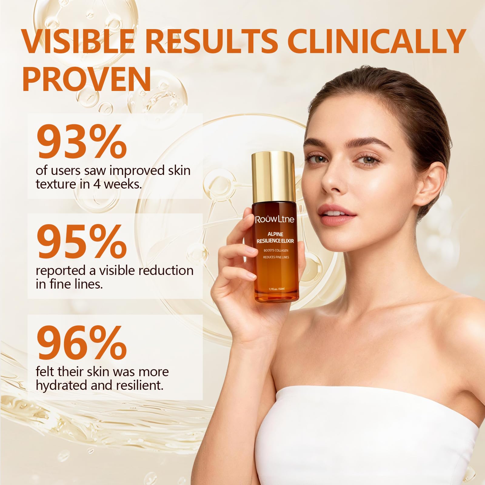 RoowLtne retinol serum ingredients collagen and squalane highlight hydration