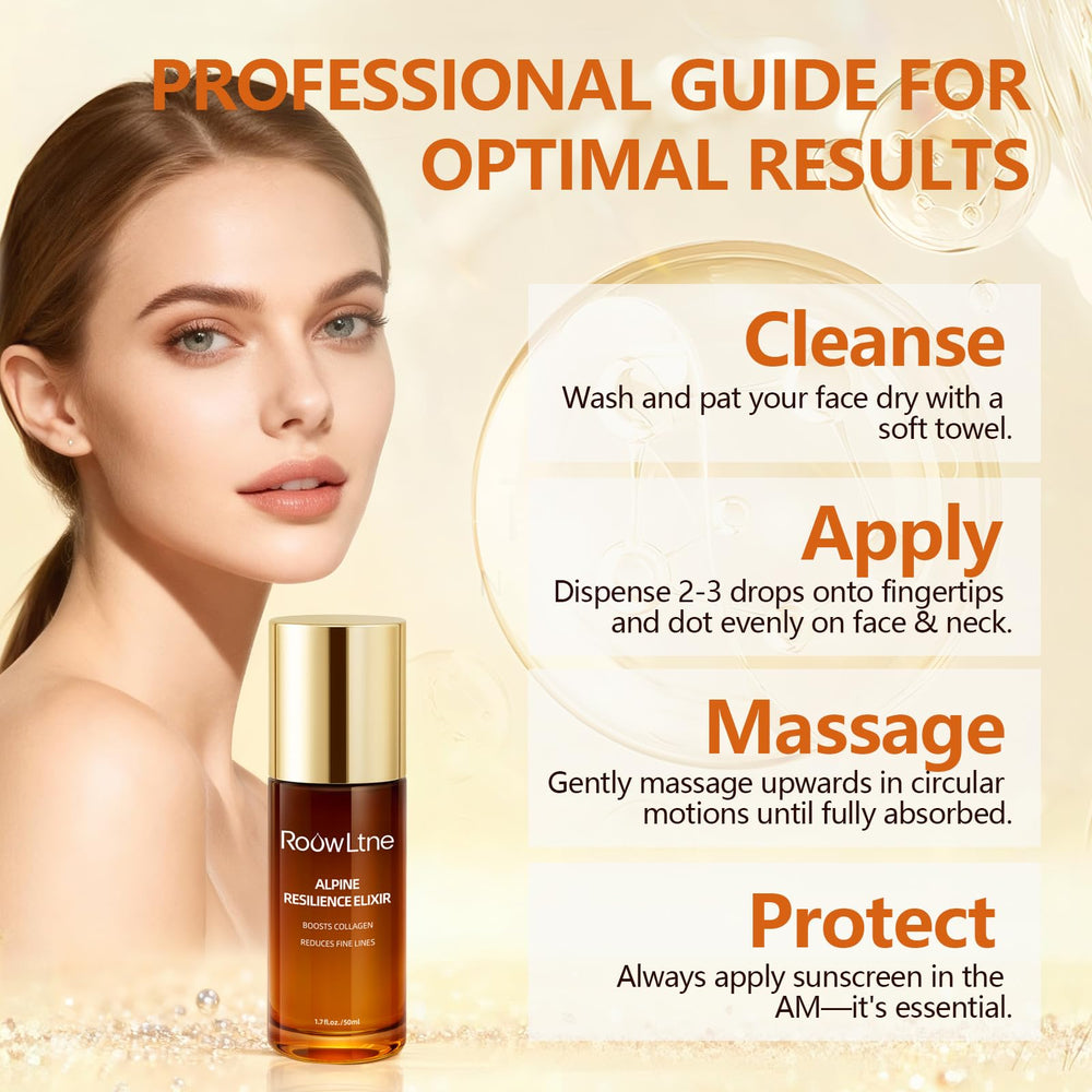 RoowLtne retinol serum packaging box emphasizing premium skincare presentation