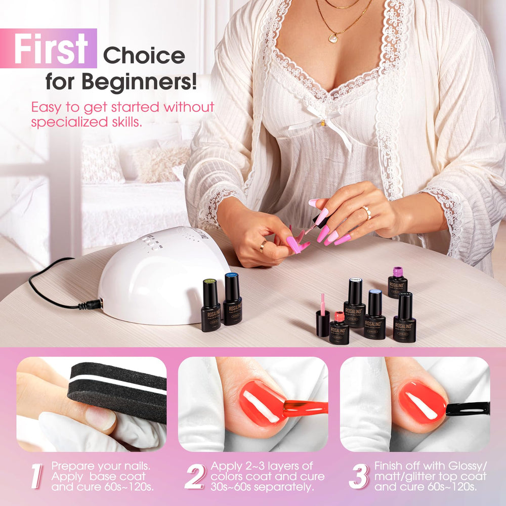 ROSALIND at-home manicure setup shows convenient DIY spa vibe