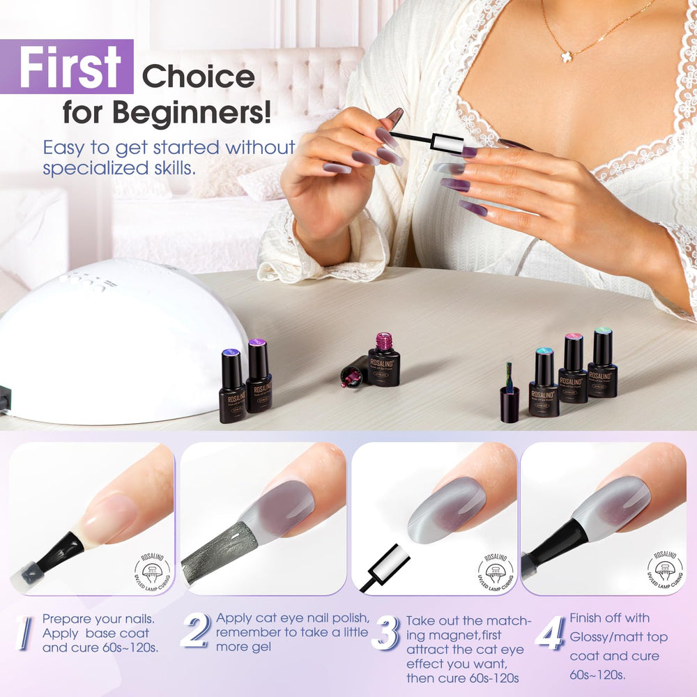 ROSALIND long-lasting formula promises chip-free wear for up to three weeks.
