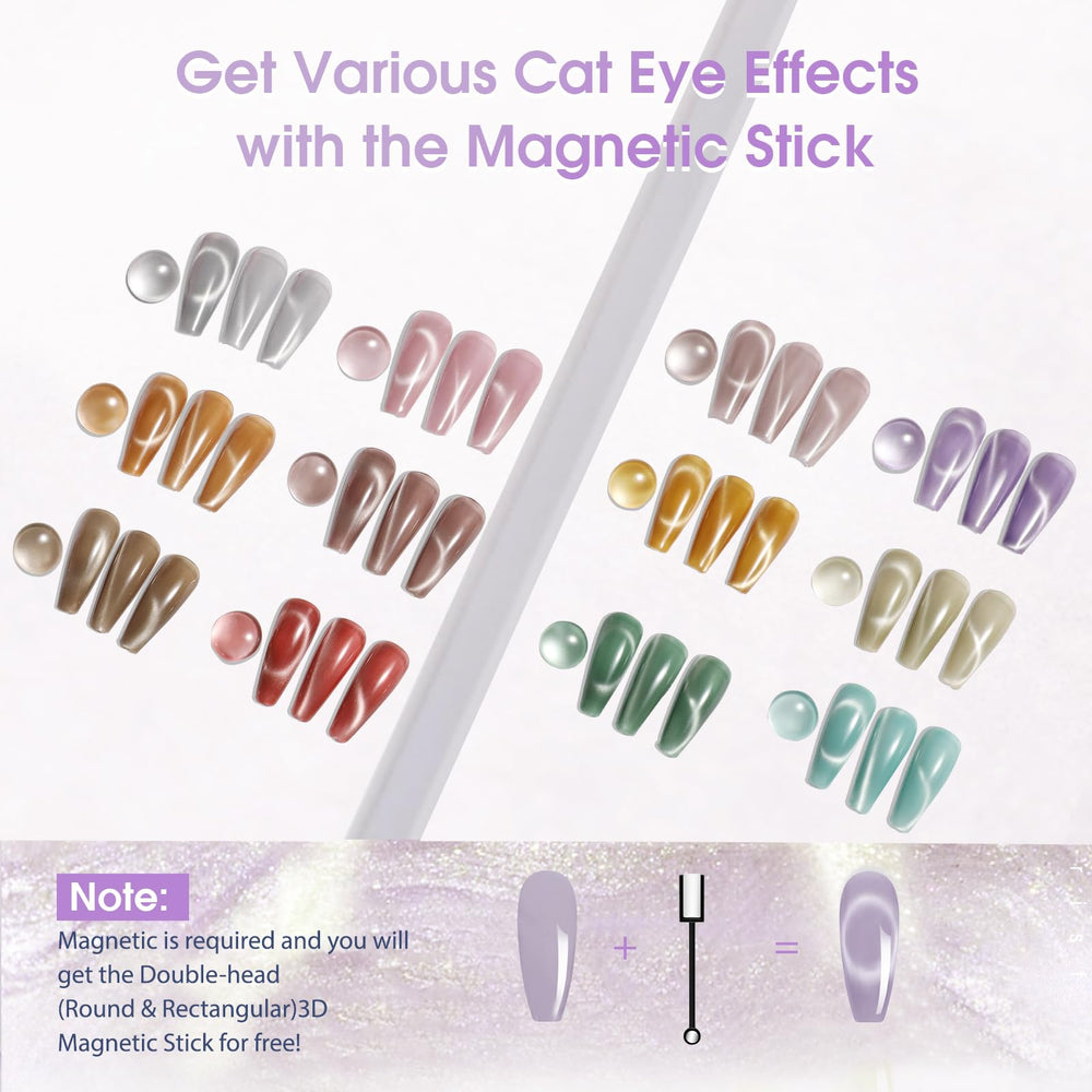 ROSALIND magnetic powder close-up highlights ultra-fine particles for smooth cat-eye effects.