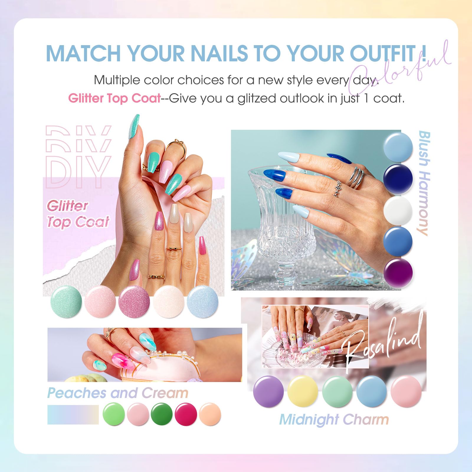 ROSALIND neon pastel color palette for vibrant style.