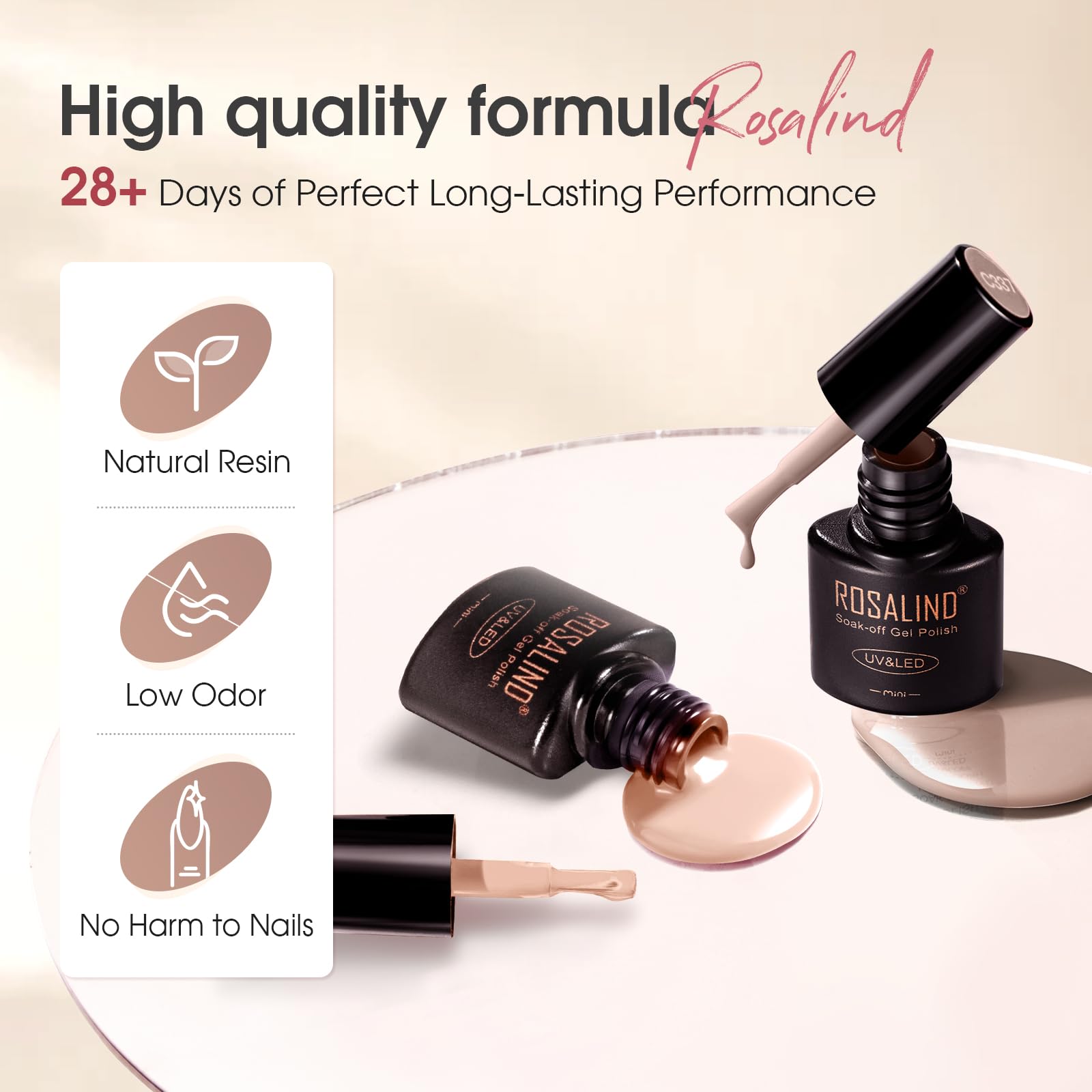 ROSALIND coffee shade adds depth for evening or holiday looks.