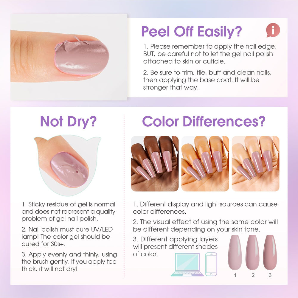 ROSALIND skin-friendly low-odor formula supports comfortable nails during applications.