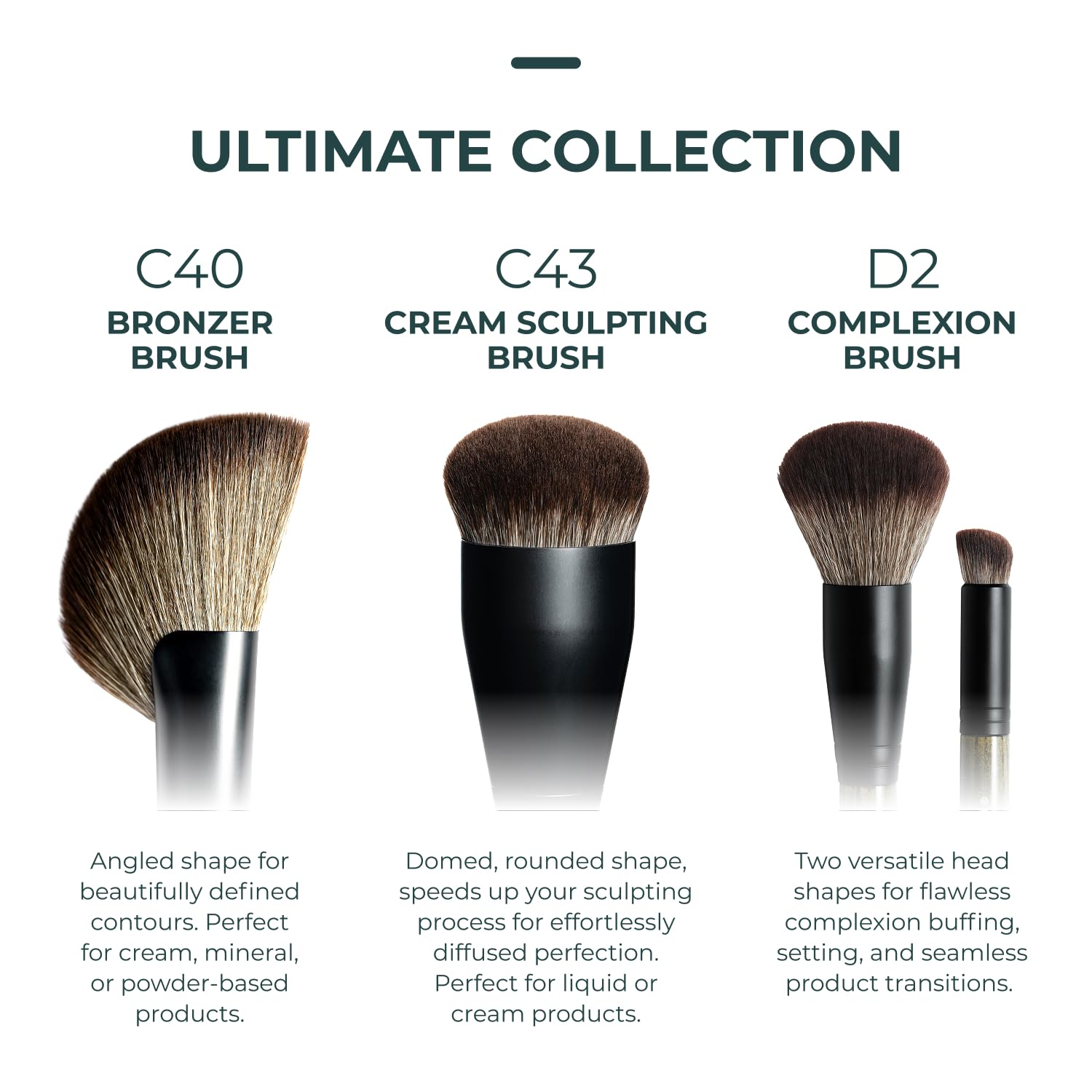 Rose and Ben Beauty D2 Concealer Brush all-over blending and precision for professional results
