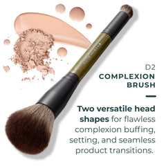 Rose and Ben Beauty D2 Concealer Brush buffing head closeup for streak-free blending