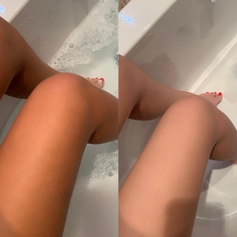 Rose & Caramel Purity Self Tan Removing Bubble Bath spa scene for bath time