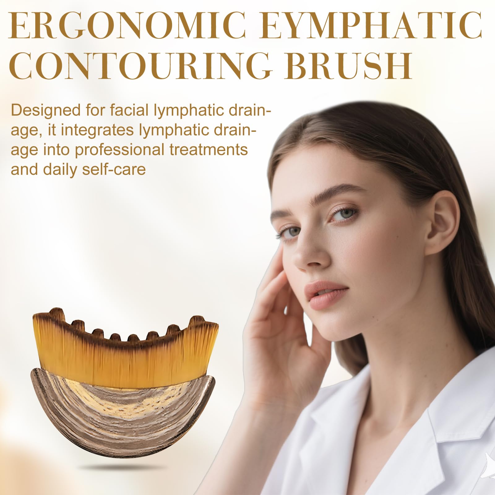 Rose Romee Brush compact design fits home skincare routines