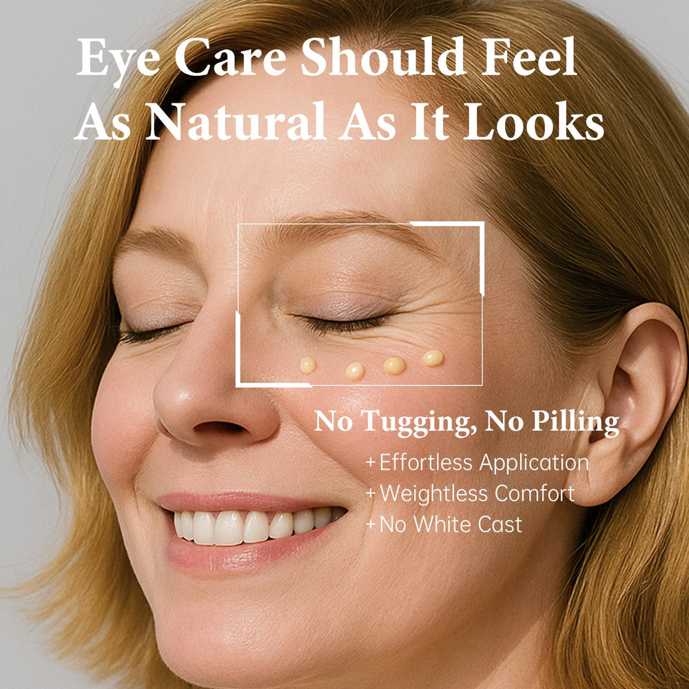 Roseblem Instant Eye Tightener application swatch highlights smooth wear.