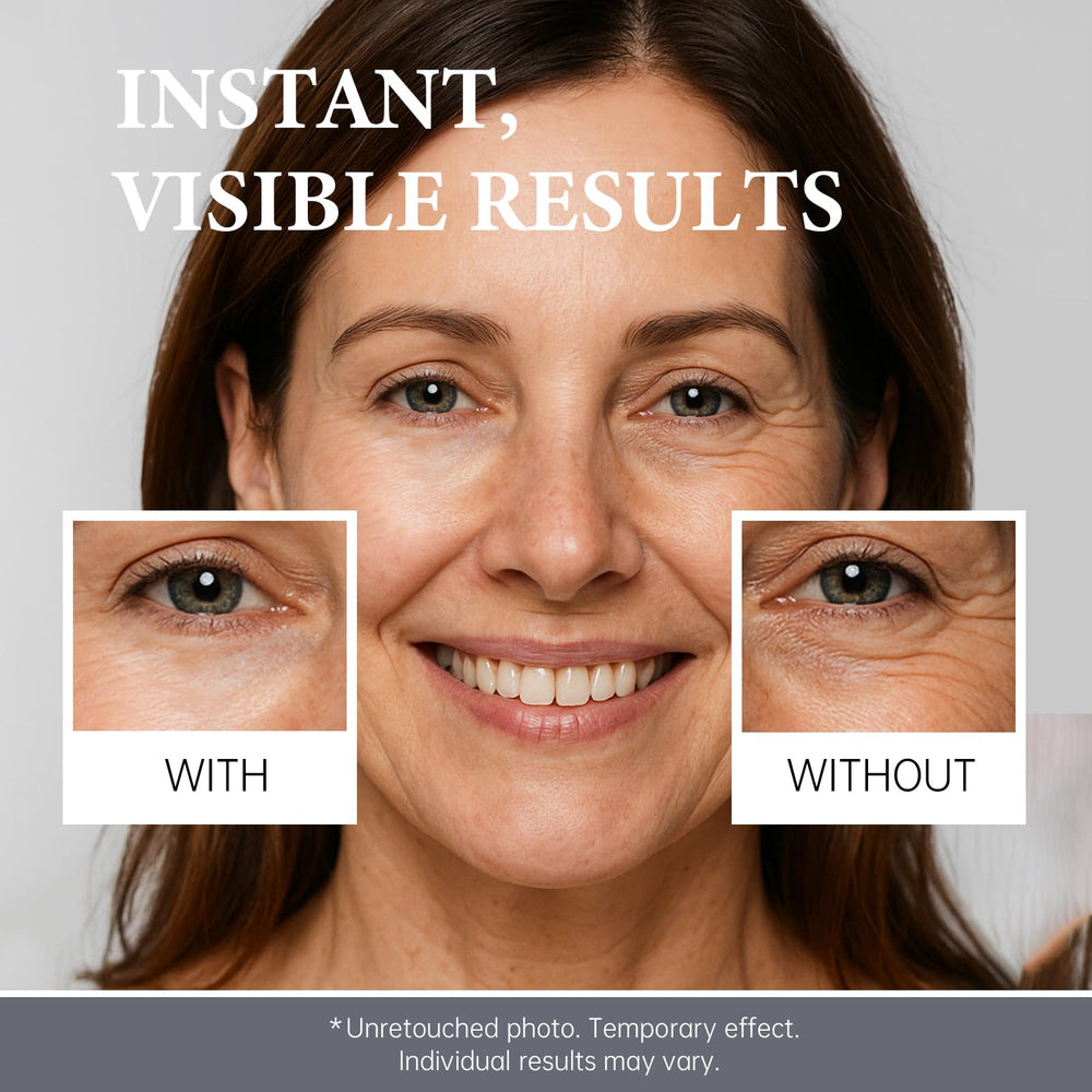 Roseblem Instant Eye Tightener finish on skin appears natural and non-white.