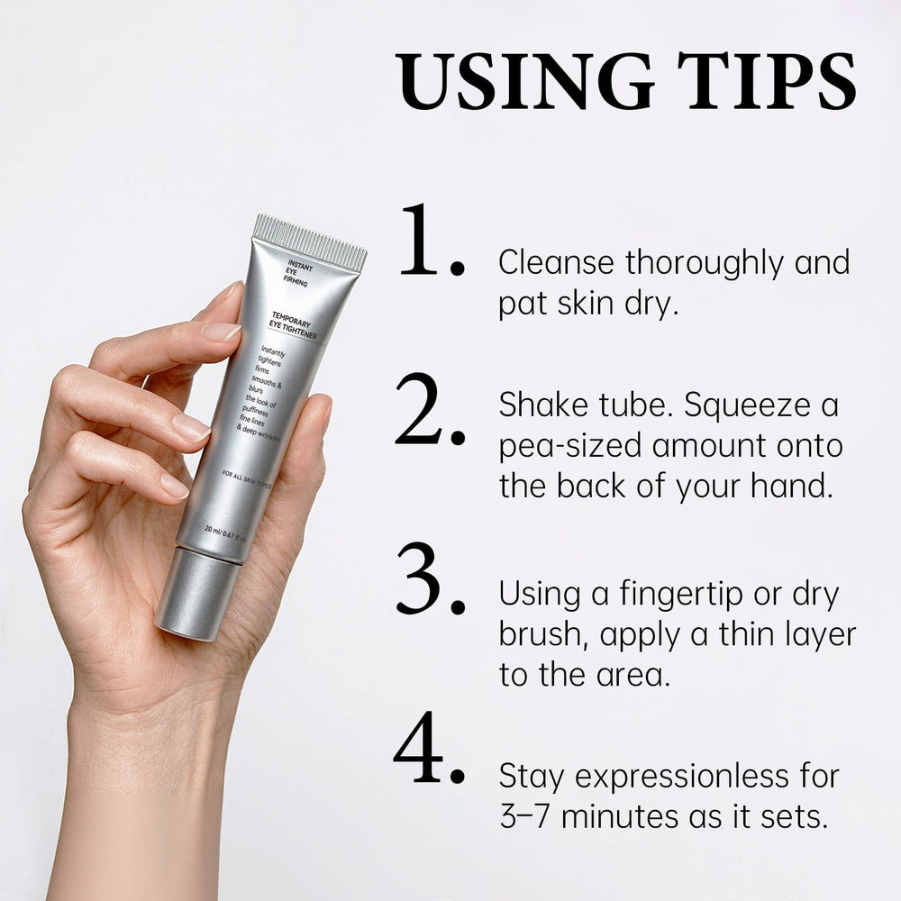 Roseblem Instant Eye Tightener travel-size packaging supports on-the-go routines.